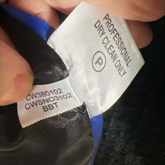 Vintage Calvin Klein Wool Double Breasted Tweed Textured Trench Pea Coat 12 - Picture 6 of 10